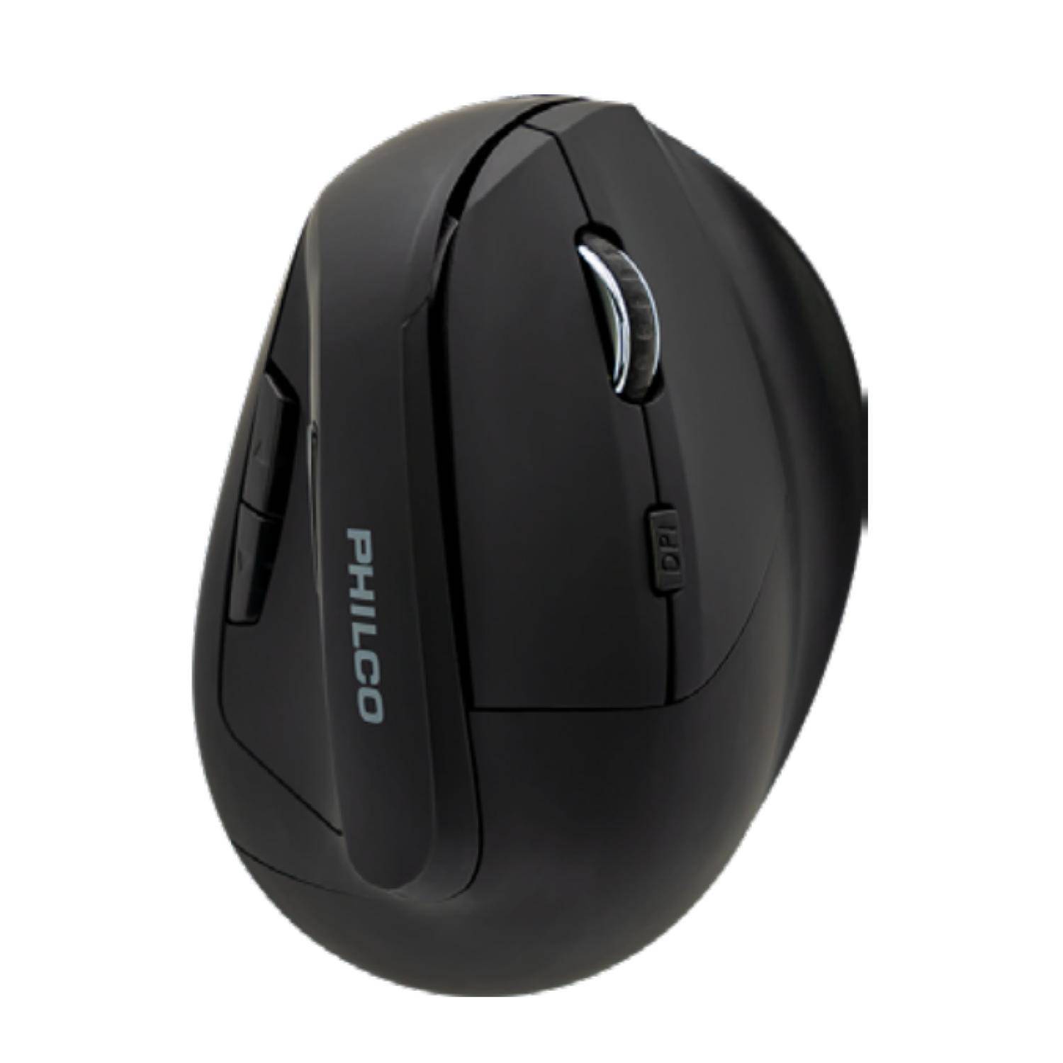 Mouse  Inalámbrico Vertical 6 botones 2.4 ghz Philco