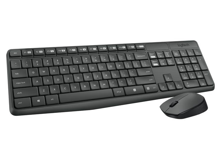 Combo Pack de Teclado y Mouse Logitech MK235 inalámbrico español