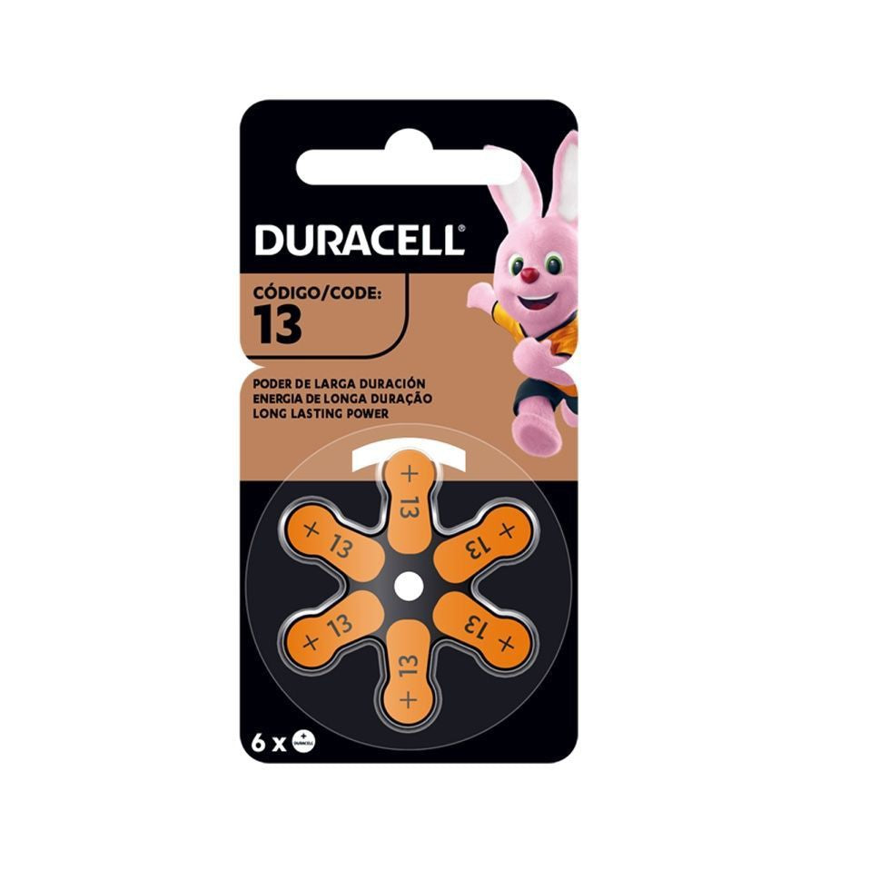 Pila para audífonos tamaño 13 Duracell