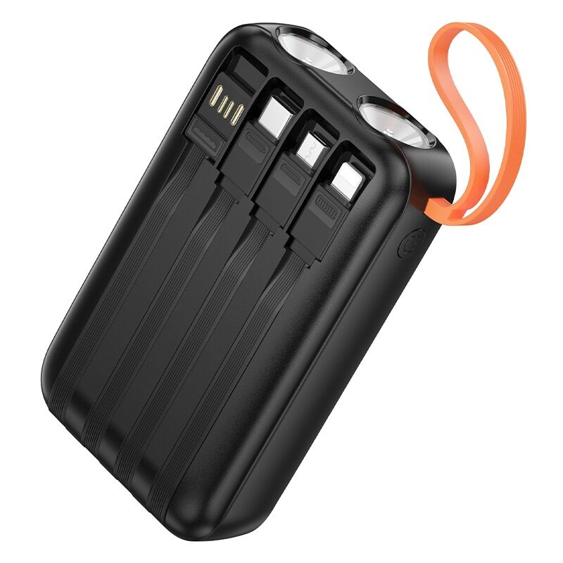 Power Bank 10000mAh Dual Linterna x4 cables Hoco J151