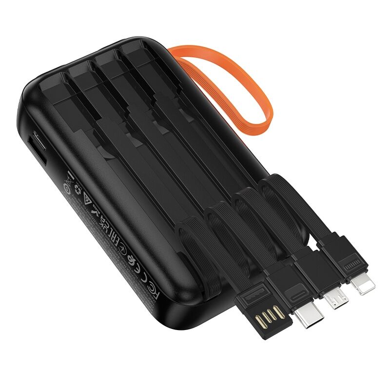 Power Bank 10000mAh Dual Linterna x4 cables Hoco J151