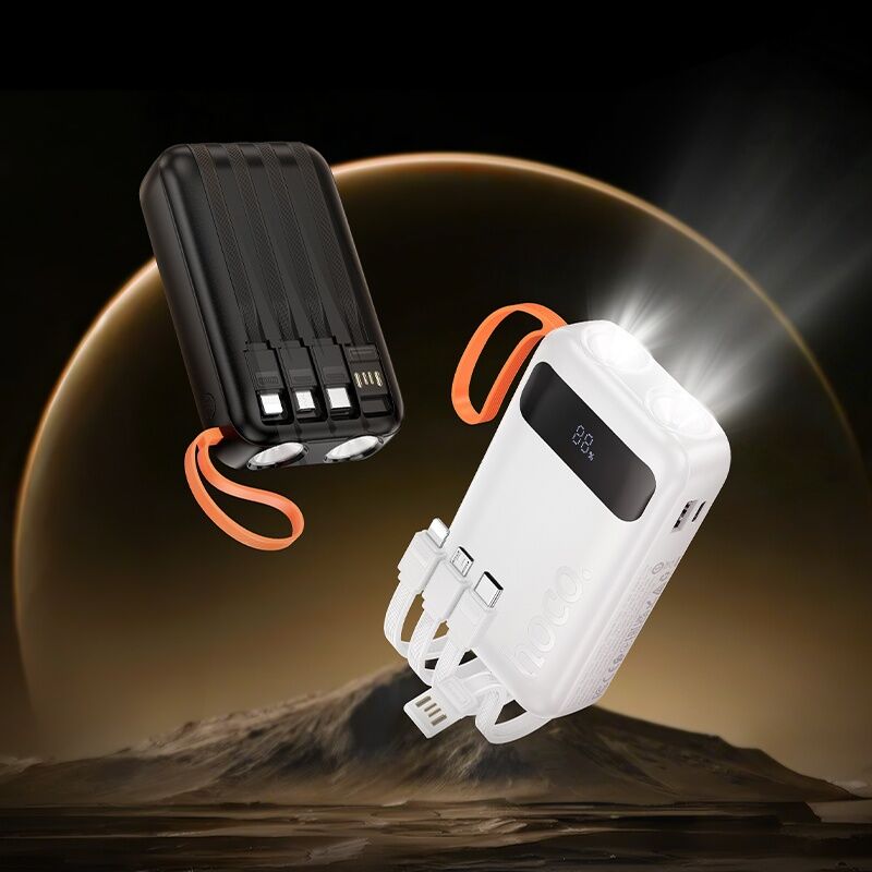 Power Bank Dual Linterna x4 cables 20,000mAh Hoco J151