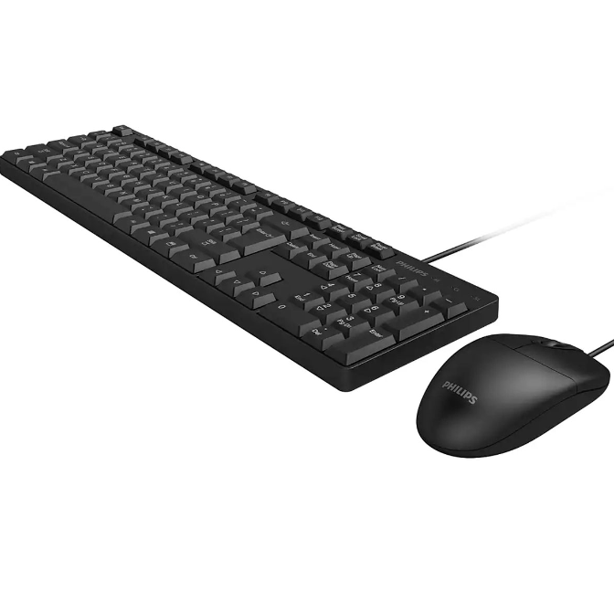 Kit de teclado y mouse alambrico Philips C254