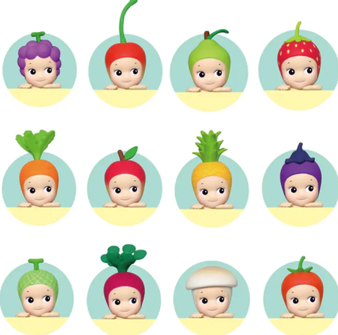 Mini figuras Sonny Angel Hippers serie frutas