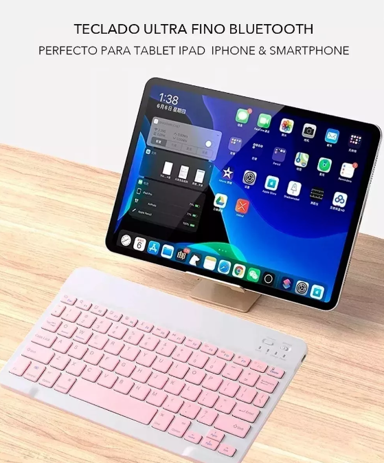 Kit de Teclado y mouse Bluetooth 10 pulgadas