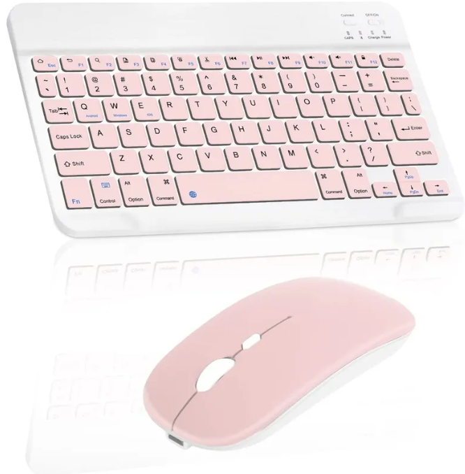 Kit de Teclado y mouse Bluetooth 10 pulgadas