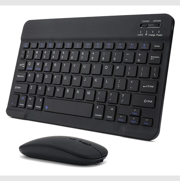 Kit de Teclado y mouse Bluetooth 10 pulgadas