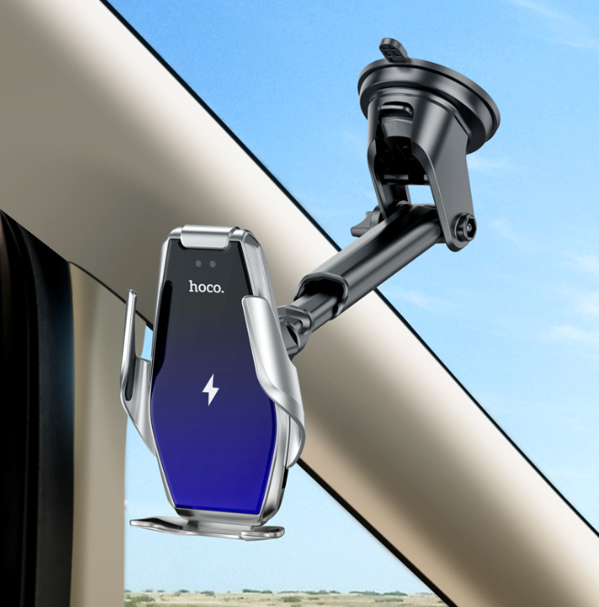 Soporte de auto con carga inalámbrica 15W Hoco S14