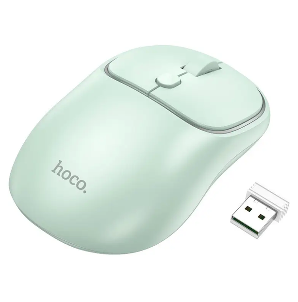 Mouse inalámbrico doble modo USB Y Bluetooth Hoco GM25 verde