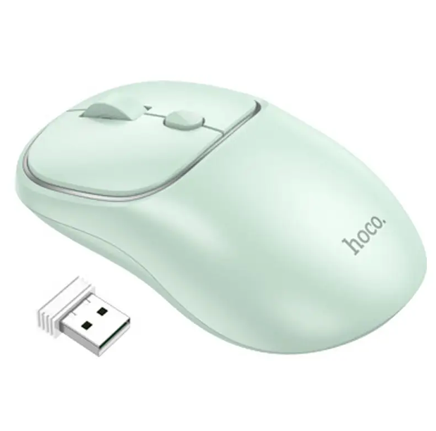 Mouse inalámbrico doble modo USB Y Bluetooth Hoco GM25 verde