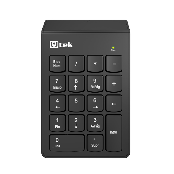 Teclado Numérico Inalámbrico 2.4 GHz Utek UT-KBN1200W