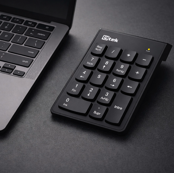 Teclado Numérico Inalámbrico 2.4 GHz Utek UT-KBN1200W