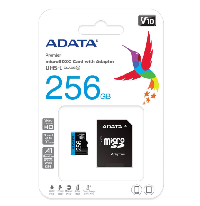 Tarjeta Memoria  Micro SDXC 256 GB A1 Adata