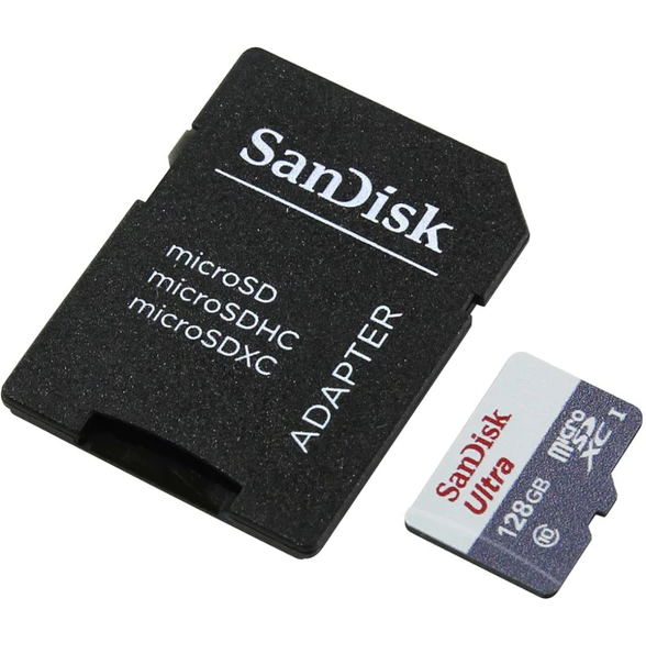 Memoria Micro SD  Clase 10 128GB + Adaptador  SANDISK