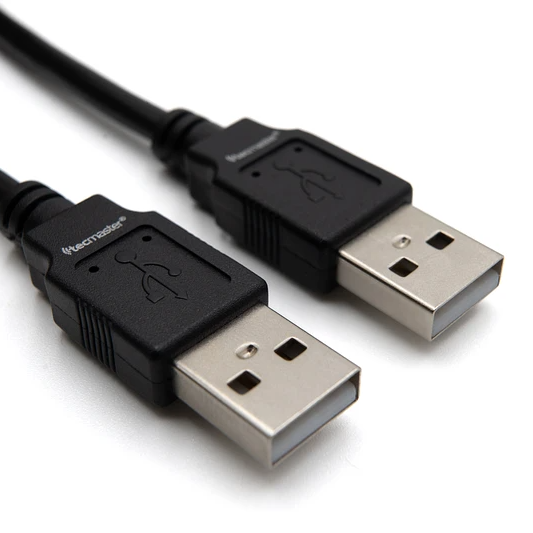 Cable  Tecmaster USB a USB macho 2.0 480mbps 1.8mts