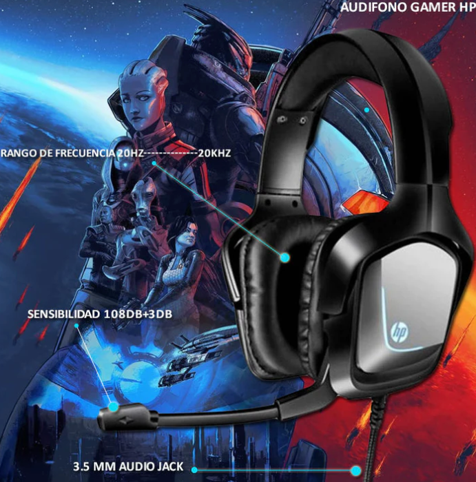 Audífonos Gamer  Over-Ear HP H220S