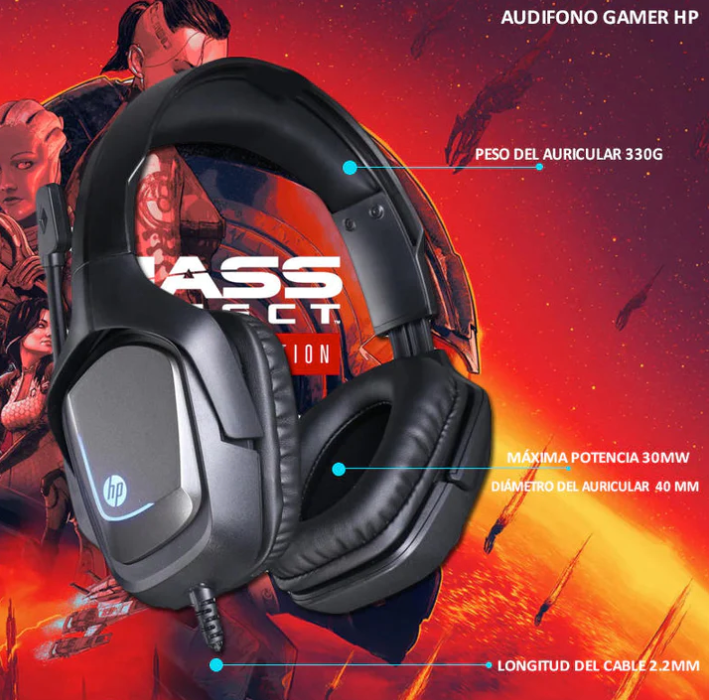Audífonos Gamer  Over-Ear HP H220S