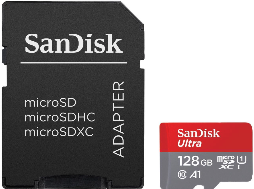Tarjeta micro SD SanDisk SDXC  128GB  A1 Class 10
