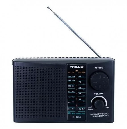 Radio Philco IC-X60 4 bandas AM/FM/SW1/SW2