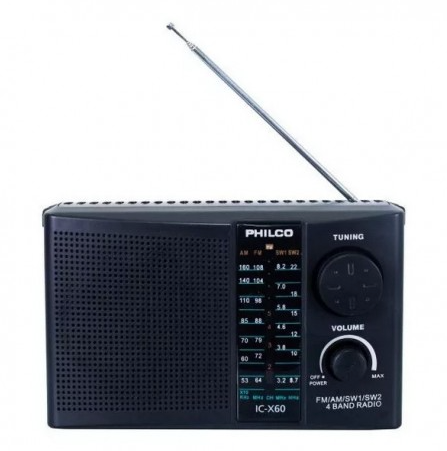 Radio  4 bandas AM/FM/SW1/SW2 Philco IC-X60