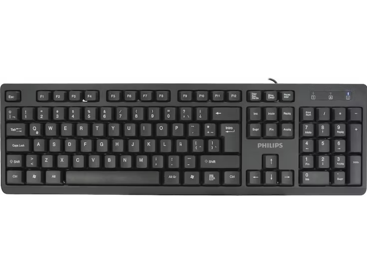 Teclado Philips Alámbrico SPK6234B