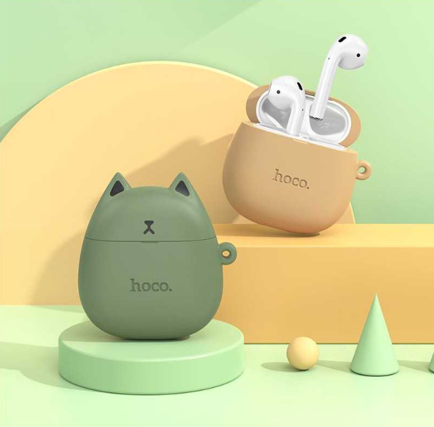 Audífono IN-EAR con funda de gato Hoco EW45