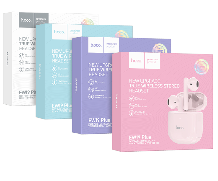 Audífono inalámbrico  PLUS IN-EAR Hoco EW19