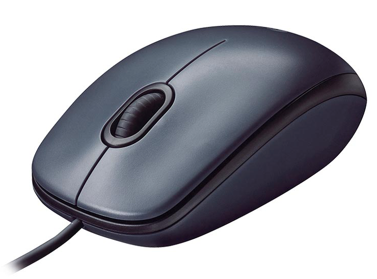 Mouse Logitech con cable USB M90 negro