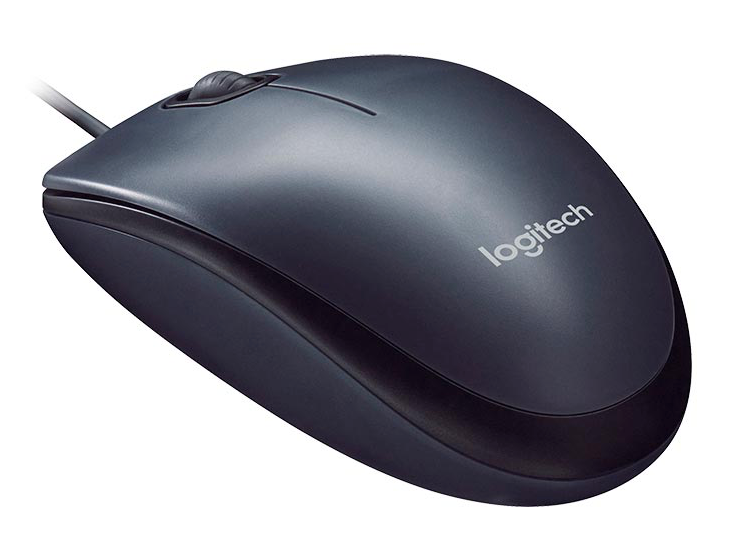 Mouse Logitech con cable USB M90 negro