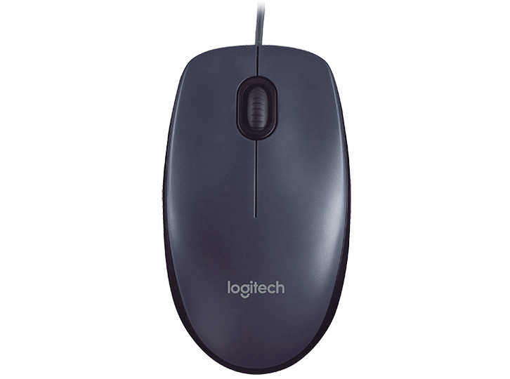 Mouse Logitech con cable USB M90 negro