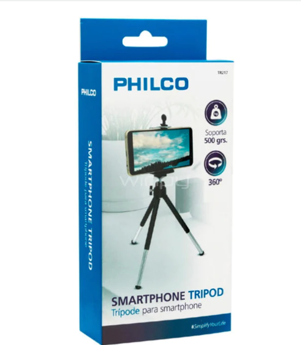 Tripode regulable metalico para smartphone 360 º Philco