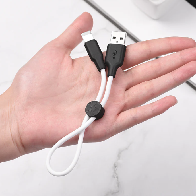 Cable  Plus lightning 2.4a silicona 25cm Hoco X21