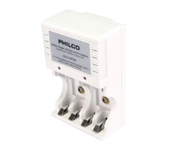 Cargador pilas philco para pilas AA/AAA /9V