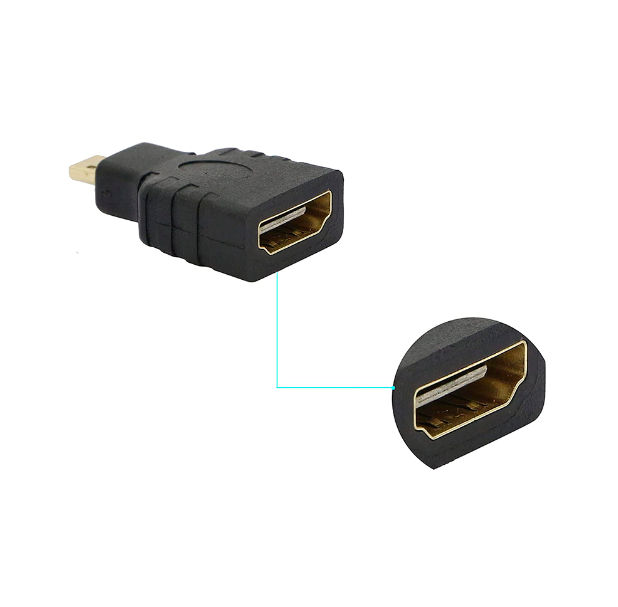 Adaptador Micro HDMI macho a HDMI hembra Ulink