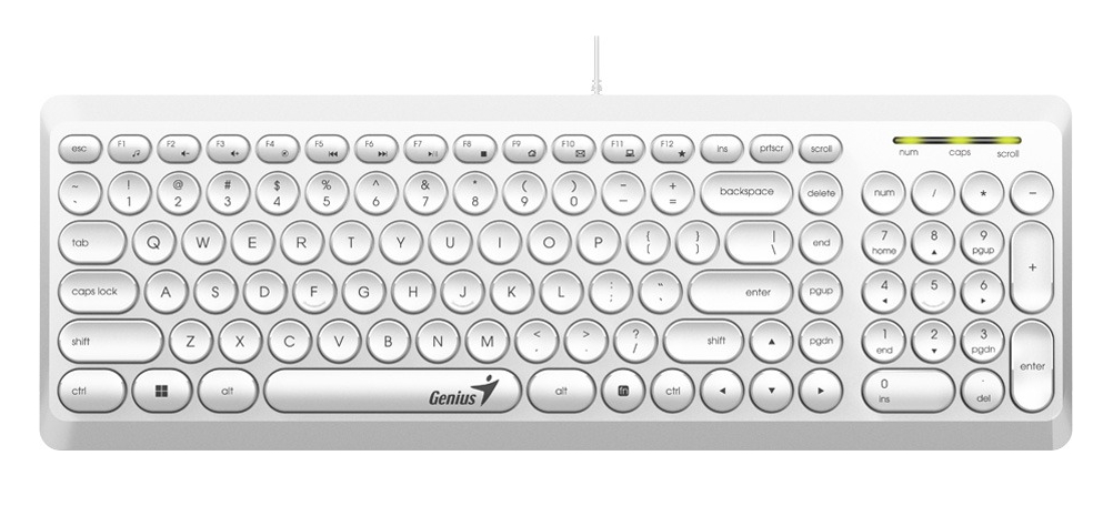 Teclado con cable  Genius Slim Star Q200