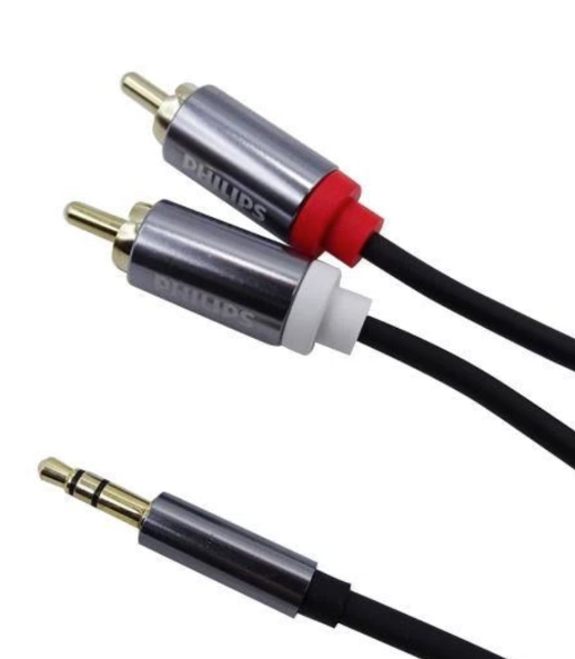 Cable Philips audio RCA Plug 3,5 Stereo
