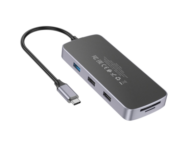 Adaptador  USB-C  8 en 1 de 100w Hoco HB32