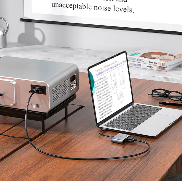 Hub USB-C a HDTV to VGA USB 3.0 Hoco HB30