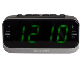 Radio Reloj  Philco bluetooth despertador con alarma dual