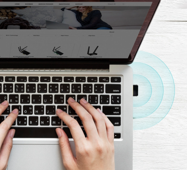 Adaptador Receptor Wi-Fi  T2U 600 Mbit/s TP-Link