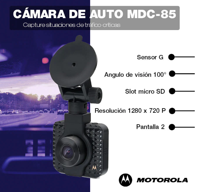Cámara de auto Motorola MDC-85 HD720