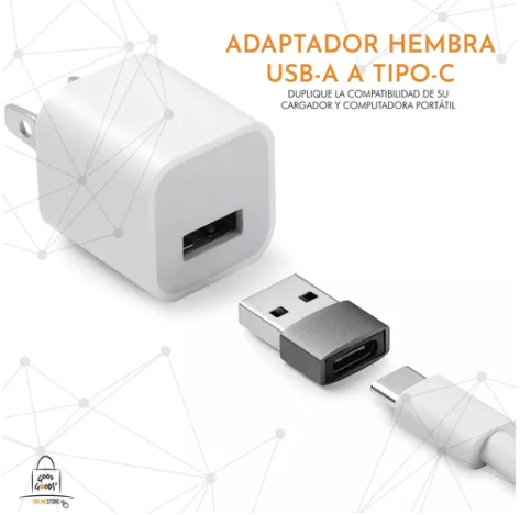 Adaptador Ulink USB a USB-C hembra