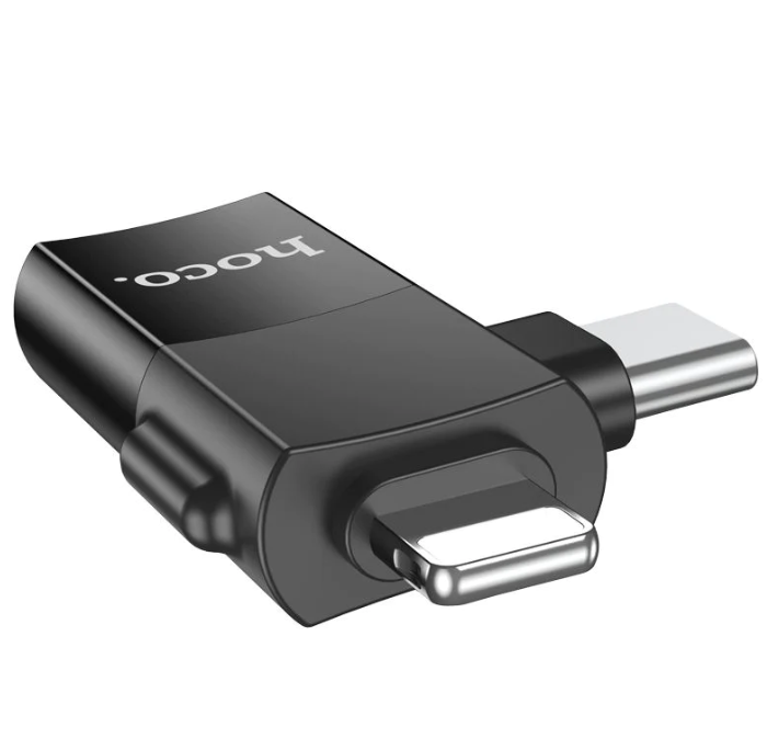 Adaptador Lightning macho / Type-C macho a USB Hoco UA17