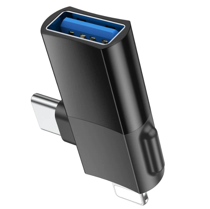 Adaptador Lightning macho / Type-C macho a USB Hoco UA17