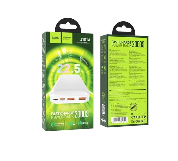 Power Bank 20000mAh FAST CHARGE 22.5W Hoco J101A