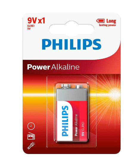 Pila Philips Alcalina  9V 6LR61