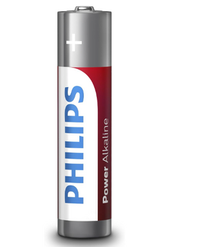 Pilas Philips Alcalinas LR03 AAA de 1,5V 4 UNI