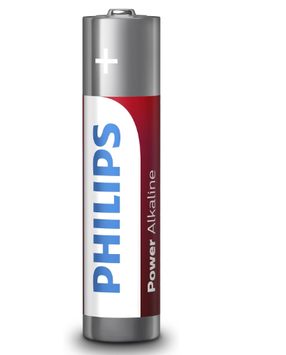 Pilas Philips Alcalinas LR03 AAA de 1,5V 4 UNI