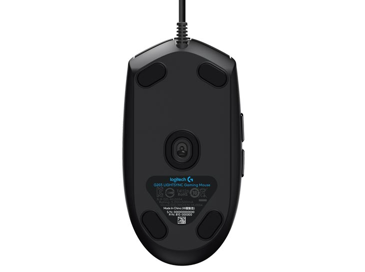 Mouse Gamer Logitech G203 Lightsync negro