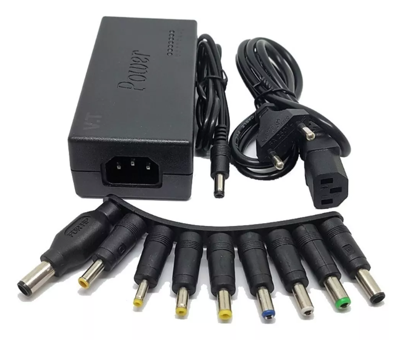 Cargador Universal Notebook Ajustable 9 Puntas 120W 12-24V